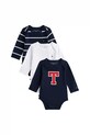 Tommy Hilfiger spodnie dziecięce z bawełną 3-pack 3-pack granatowy KN0KN02076.9BYA