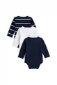 Tommy Hilfiger spodnie dziecięce z bawełną 3-pack KN0KN02076.9BYA granatowy AW25