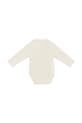 Chłopiec Donsje body bawełniane niemowlęce Polau Bodysuit Gingerbread 3042501 beżowy