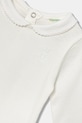 Deklice Bombažen body za dojenčka United Colors of Benetton 3I9WAB00R.W.seasonal bela