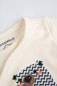 Мальчик Детское боди из хлопка Coccodrillo ZC5112602FBN бежевый