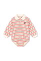 Konges Sløjd body bawełniane niemowlęce SPOTTY LS ROMPER GOTS Produkt niemowlęcy różowy KS104431.9BYA