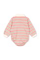 Konges Sløjd body bawełniane niemowlęce SPOTTY LS ROMPER GOTS KS104431.9BYA różowy AW25