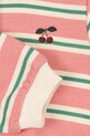 Konges Sløjd body bawełniane niemowlęce SPOTTY LS ROMPER GOTS różowy KS104431.9BYA