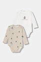 United Colors of Benetton body niemowlęce 2-pack Produkt niemowlęcy beżowy 3DKAAB00U.W.Seasonal