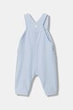 Otroški bombažni romper United Colors of Benetton 4O5GAT014.W.Season.9BYA modra AW25