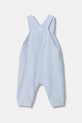 Otroški bombažni romper United Colors of Benetton 4O5GAT014.W.Season.9BYA modra AW25