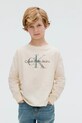 Calvin Klein Jeans longsleeve bawełna beżowy IB0IB02531.9BYA