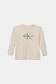 Calvin Klein Jeans longsleeve IB0IB02531.9BYA beżowy AW25