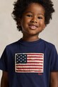 Detské bavlnené tričko Polo Ralph Lauren 322843794001 tmavomodrá