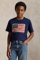 Detské bavlnené tričko Polo Ralph Lauren bavlna tmavomodrá 323843794001