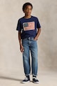 Detské bavlnené tričko Polo Ralph Lauren tmavomodrá 323843794001