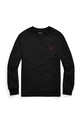 Бавовняний лонгслів Polo Ralph Lauren круглий виріз чорний 323843804001