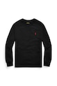 Bavlnené tričko s dlhým rukávom Polo Ralph Lauren okrúhly čierna 323843804001