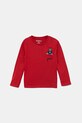 Guess longsleeve bawełniany niemowlęcy aplikacja czerwony I4BI00.I3Z14.9BYA