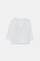 Guess longsleeve din bumbac pentru bebeluși I5YI01.K8HM4.9BYA alb AW25