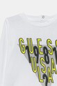 Băieți Guess longsleeve din bumbac pentru bebeluși I5YI01.K8HM4.9BYA alb