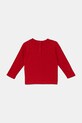 Guess longsleeve bawełniany niemowlęcy I5YI02.K8HM4.9BYA czerwony AW25