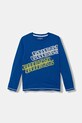 Guess longsleeve in cotone bambino/a cotone blu L5YI00.K8HM4.9BYA
