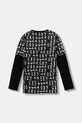 Guess longsleeve bawełniany dziecięcy L5YI04.K8HM4.9BYA czarny AW25