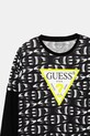 Fiú Guess gyerek pamut hosszú ujjú felső L5YI04.K8HM4.9BYA fekete