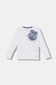 Guess longsleeve bawełniany dziecięcy nadruk biały L5YI16.K8HM4.9BYA