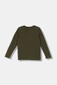Guess longsleeve bawełniany dziecięcy L5YI16.K8HM4.9BYA zielony AW25