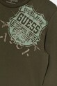Chłopiec Guess longsleeve bawełniany dziecięcy L5YI16.K8HM4.9BYA zielony