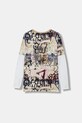Guess longsleeve bawełniany dziecięcy L5YI18.K8HM4.9BYA niebieski AW25