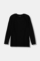 Хлопковый детский лонгслив Guess аппликация чёрный L5YI24.K8HM4.9BYA