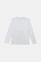 Дитячий бавовняний лонгслів Guess L5YI26.K8HM4.9BYA білий AW25