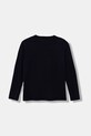 Guess longsleeve bawełniany dziecięcy L5YI26.K8HM4.9BYA granatowy AW25