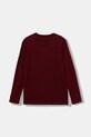 Guess longsleeve bawełniany dziecięcy L5YI26.K8HM4.9BYA bordowy AW25