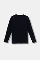 Guess longsleeve bawełniany dziecięcy L5YI27.K8HM4.9BYA granatowy AW25