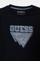 Chłopiec Guess longsleeve bawełniany dziecięcy L5YI27.K8HM4.9BYA granatowy