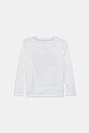 Guess longsleeve bawełniany dziecięcy N5YI01.K8HM4.9BYA biały AW25