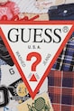 Chłopiec Guess longsleeve bawełniany dziecięcy N5YI09.K8HM4.9BYA granatowy