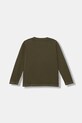 Guess longsleeve bawełniany dziecięcy N5YI15.K8HM4.9BYA zielony AW25