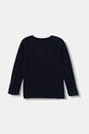 Guess longsleeve bawełniany dziecięcy N5YI21.K8HM4.9BYA granatowy AW25