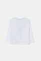 Guess longsleeve din bumbac pentru copii N5YI23.K8HM4.9BYA alb AW25