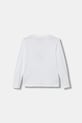 Guess longsleeve din bumbac pentru copii N5YI24.K8HM4.9BYA alb AW25