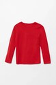 Guess longsleeve din bumbac pentru copii N5YI25.K8HM4.9BYA rosu AW25