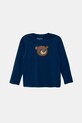 Guess longsleeve din bumbac pentru copii print albastru N5YI25.K8HM4.9BYA