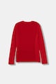 adidas Performance longsleeve dziecięcy JW7960 czerwony AW25
