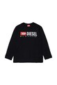 Diesel longsleeve bawełniany dziecięcy TDROPS T-SHIRT nadruk czarny J02474
