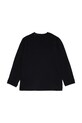 Diesel longsleeve bawełniany dziecięcy TDROPS T-SHIRT J02474 czarny AW25
