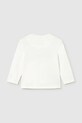 Mayoral longsleeve bawełniany 108.3D.Baby.9BYA beżowy AW25