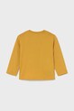 Mayoral longsleeve bawełniany 108.3D.Baby.9BYA żółty AW25