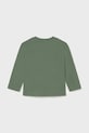 Mayoral longsleeve bawełniany 108.3D.Baby.9BYA zielony AW25