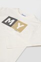 Mayoral longsleeve bawełniany beżowy 173.5C.Mini.9BYA